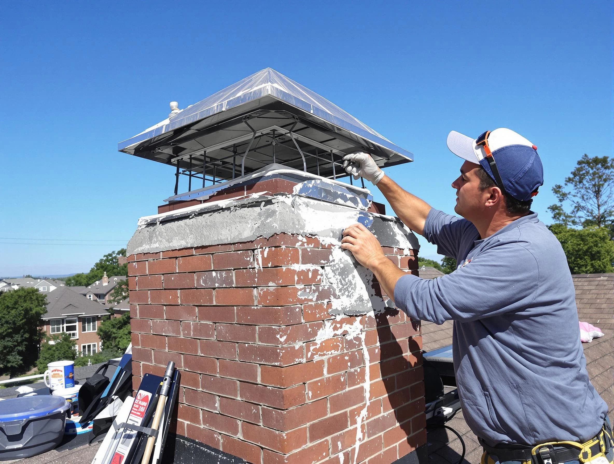 Chimney Crown Services service in Mountain Brook, AL